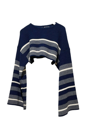 Cropped Stripes Sweater