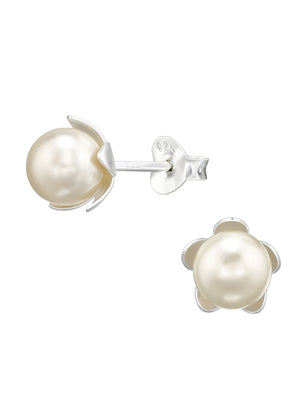 Cream Earrings