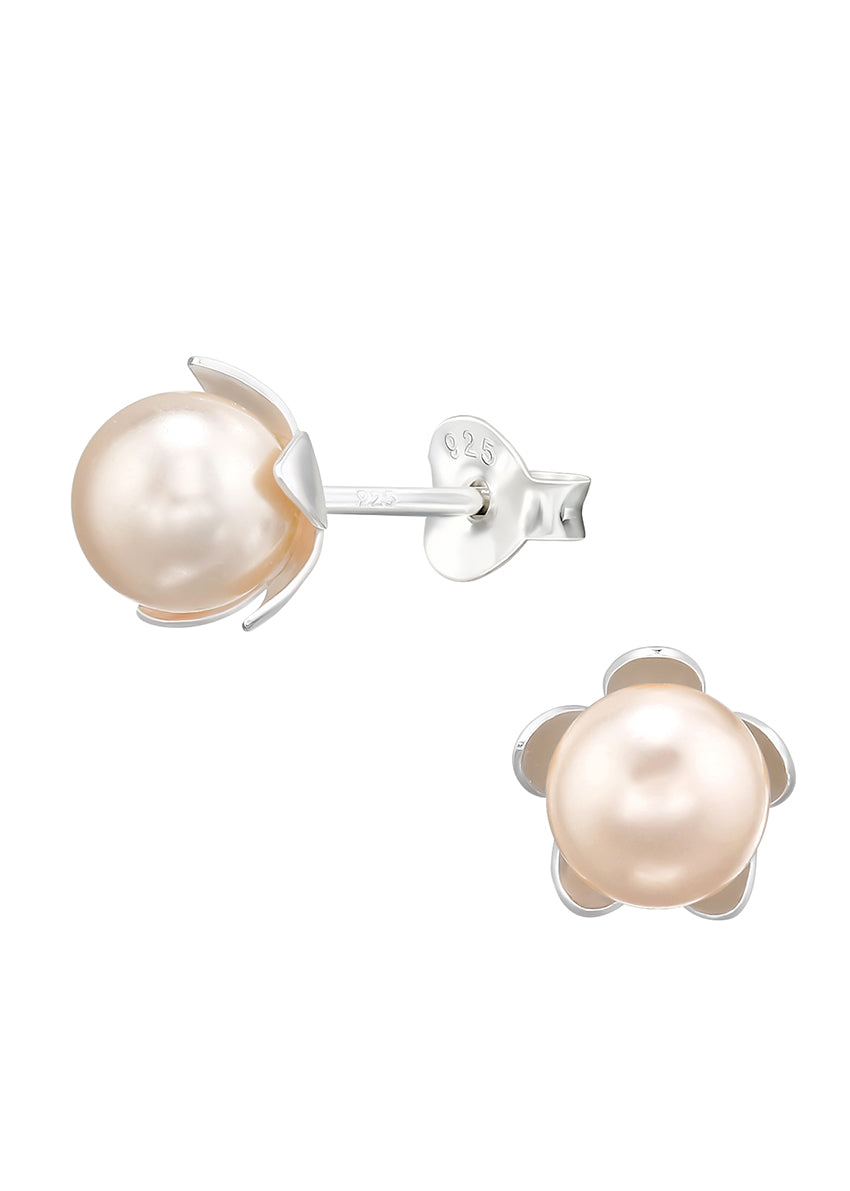 Cream Earrings