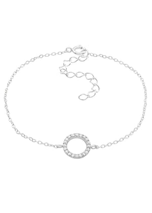 Celestial Circle Silver Bracelet