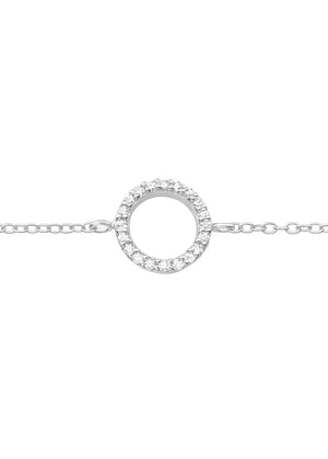 Celestial Circle Silver Bracelet