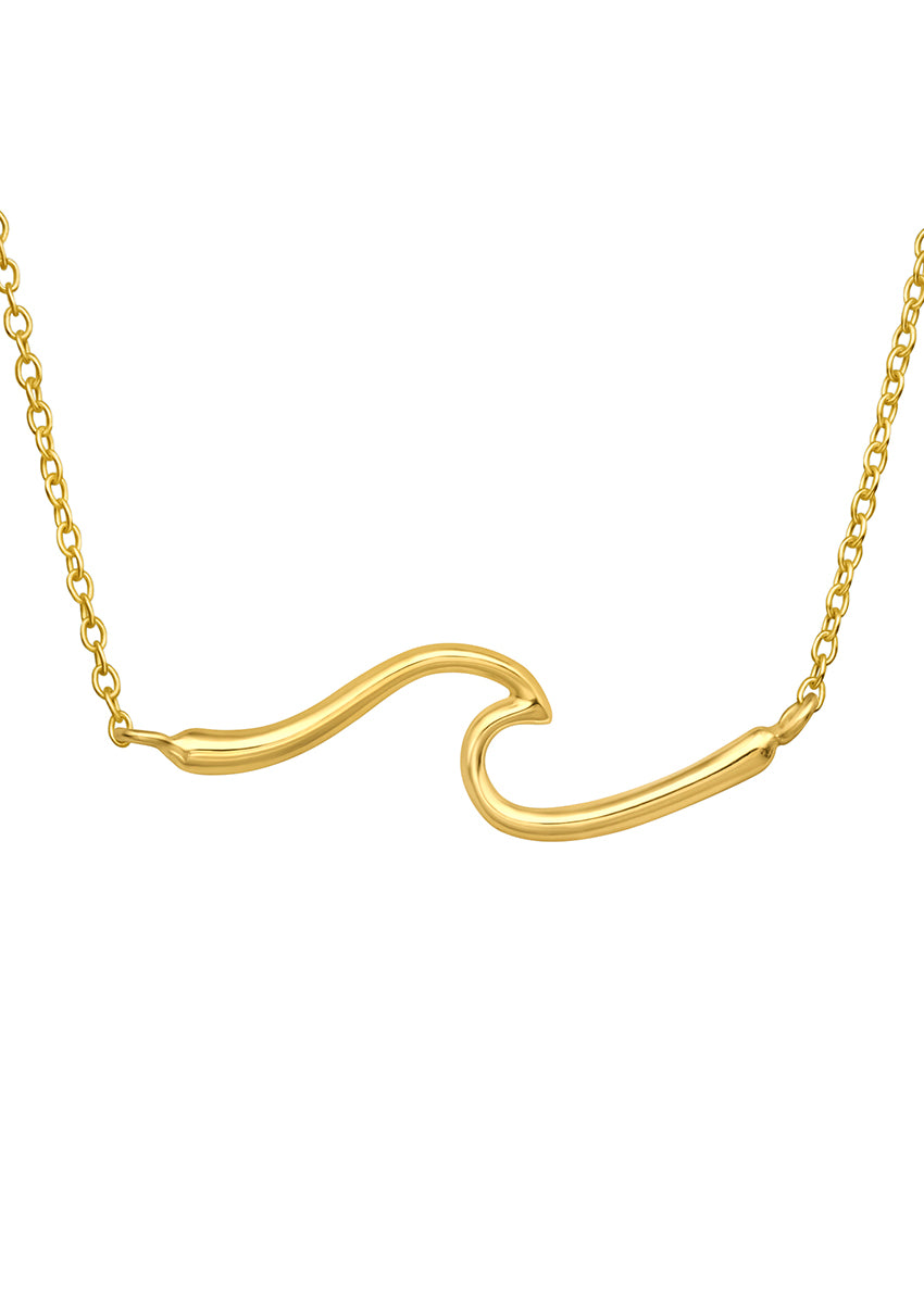 Golden Wave Necklace