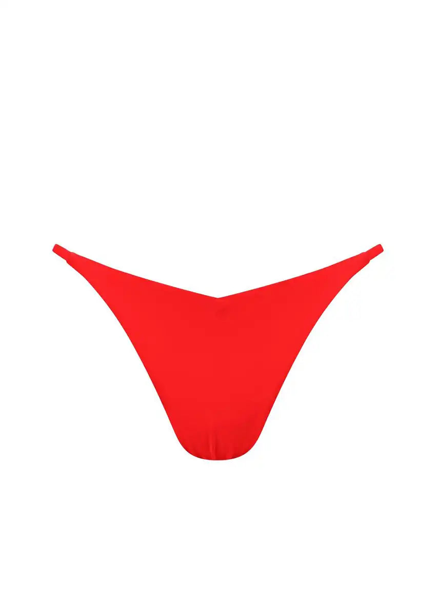 V-Cut Red Bikini